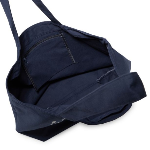 Jade & Deer Le Weekend Cotton Tote Bag Large Navy - Picture 4 of 6